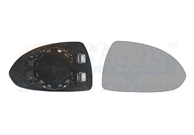 VAN WEZEL Spiegelglas Außenspiegel Rechts (3750838) für Opel Corsa D E