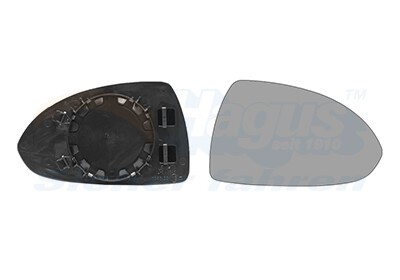 VAN WEZEL Spiegelglas Außenspiegel Rechts (3750836) für Opel Corsa D E