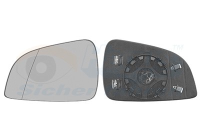 VAN WEZEL Spiegelglas Außenspiegel Links (3748837) für Opel Astra H Family