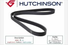 HUTCHINSON Keilrippenriemen "Poly-V", Art.-Nr. 1210 K 6