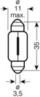 OSRAM Glhlampe, Handschuhfachleuchte "ULTRA LIFE", Art.-Nr. 6418ULT-02B