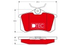 TRW Bremsbelagsatz, Scheibenbremse "DTEC COTEC", Art.-Nr. GDB1330DTE