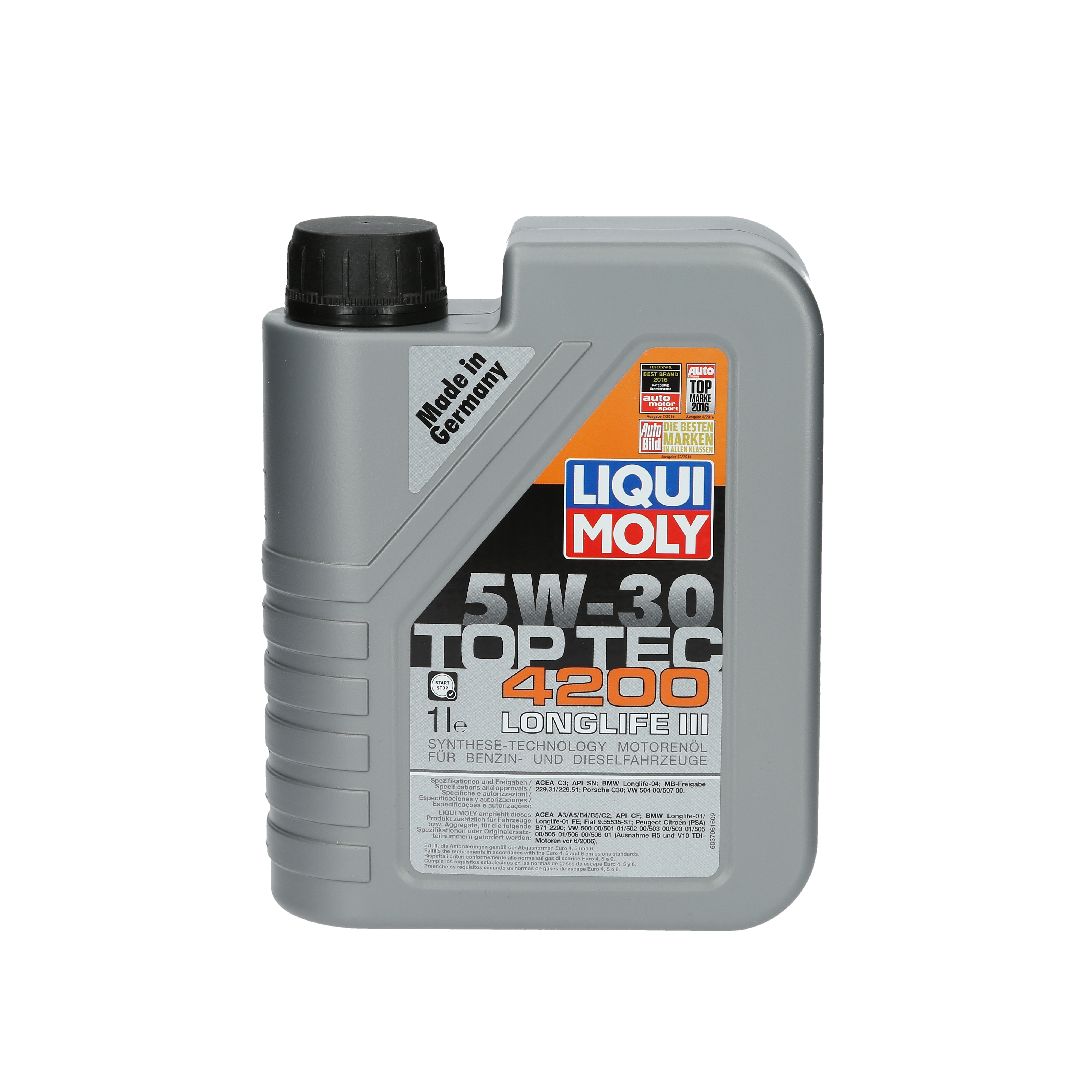 通販-VW 9CBFS 用 ア•プルーバル取得 エンジンオイル LIQUI MOLY トッ•プテック4200 5W30 5L リキモリ 20904 -  educationpolicynetwork.eu